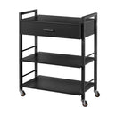 Karma Driver Beauty Trolley 1 Draw 2 Shelves 08040101 - Black Retail Karma