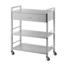 Karma Driver Beauty Trolley 1 Draw 2 Shelves 08040410 - White Retail Karma