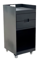 Karma Eaton Cabi Full Metal Salon Trolley 080801 - Black Fully Assembled Salon Trolleys Karma