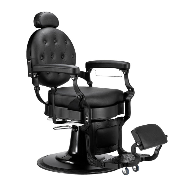 Karma Mackay Barber Chair Black & Black 04140101 Barber Chair Salon Furniture Australia Pty Ltd