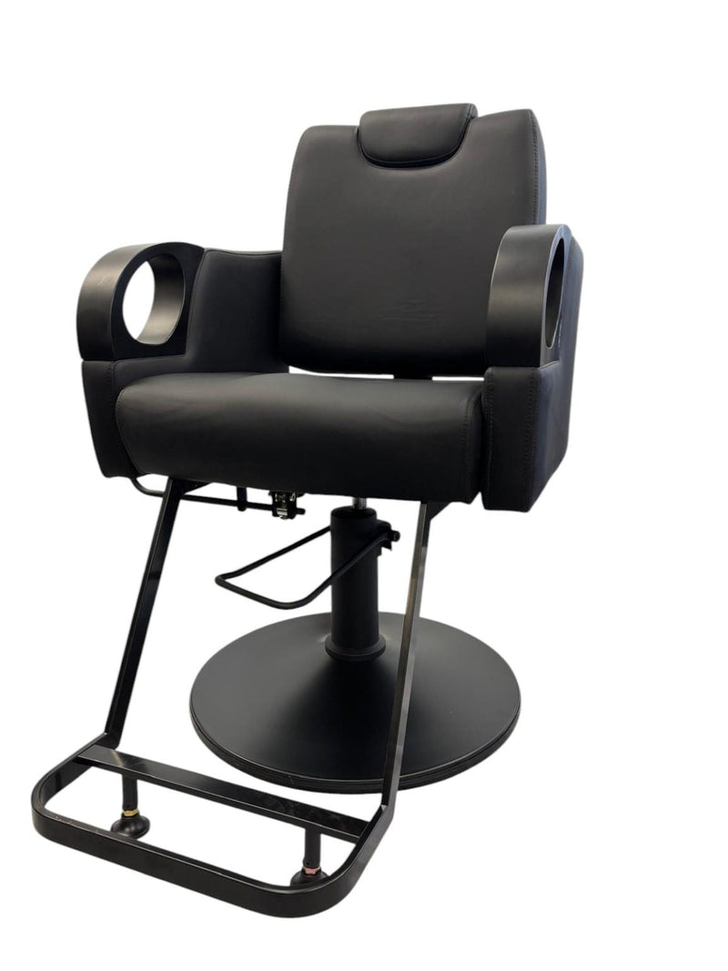 Karma Tumut Reclining Salon/ Barber/ Beauty Chair 02230101 - Black Salon Chairs Karma