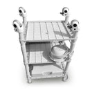 Karma Wilton 3 Tier Beauty & Medical Trolley Small 080904ST Salon Trolleys Salon Furniture Australia Pty Ltd