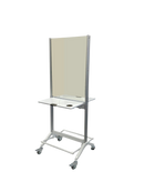 Karma Broome Double Sided Mobile Workstation with Mirror White 060904 Workstations & Mirrors Karma