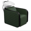 Karma Complete Shampoo Unit Clunes Manual Green with Pattern & White Standard Basin 0315162204MP Shampoo Units Karma