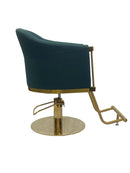 Karma Eden Salon Chair Emerald Green with Gold Base 02182303 Furniture Karma