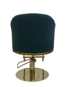 Karma Eden Salon Chair Emerald Green with Gold Base 02182303 Furniture Karma