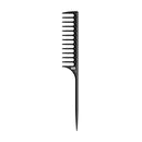 Kasho Carbon Antistatic Wide Tooth Tail Comb C811 Retail Kasho