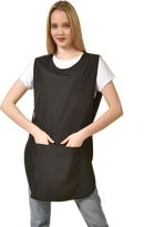 Deyaz Premium Salon Apron with Pockets Black Aprons Deyaz