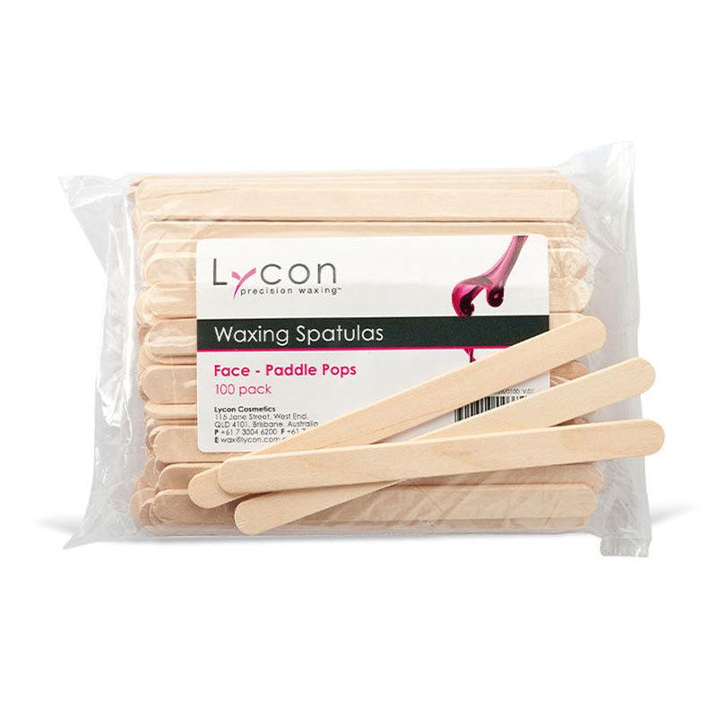 Lycon Spatulas Face Paddle Pop 100pk Waxing Lycon