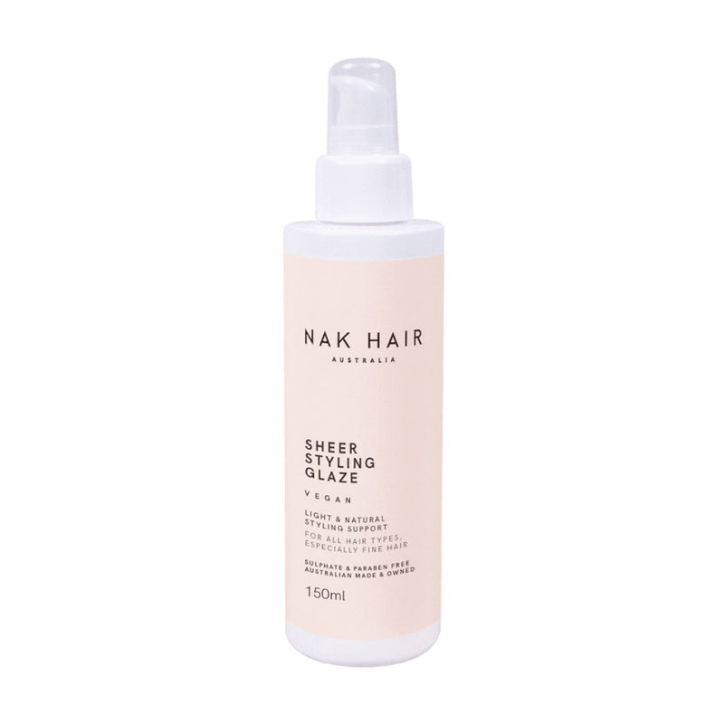 NAK Hair Sheer Styling Glaze 150ml Retail NAK