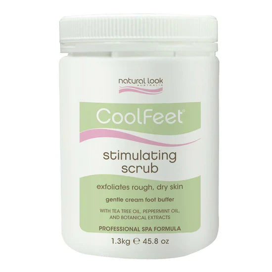 Natural Look Cool Feet Stimulating Scrub 1.3kg Feet Care Natural Look