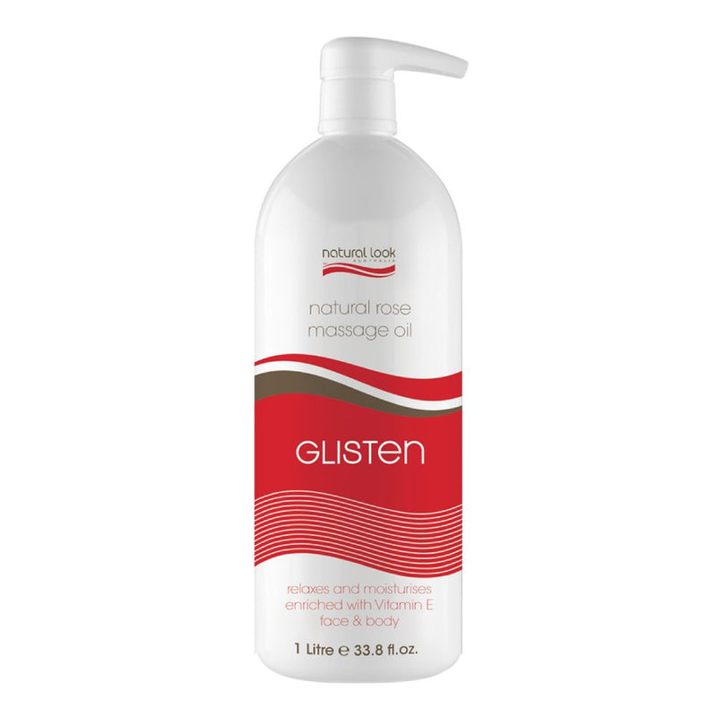 Natural Look Body Massage Oil Glisten Rose 1L Retail Natural Look