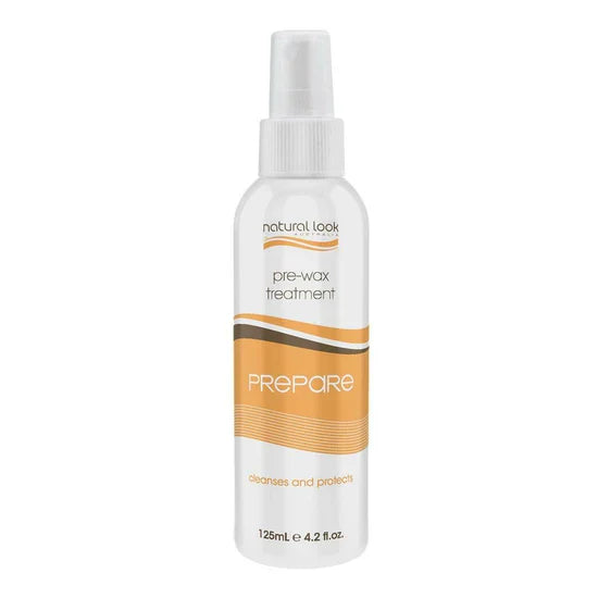 Natural Look Prepare Pre-Wax treatment 125ml Waxing Natural Look