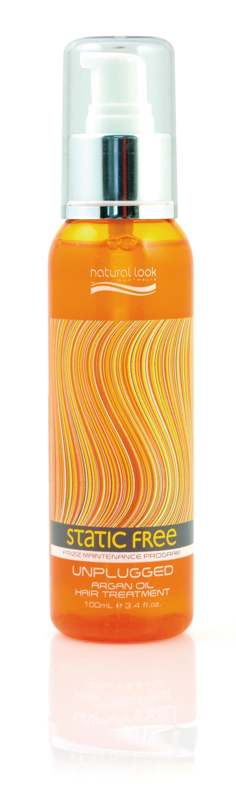 Natural Look Static Free Unplugged Argan Oil Hair Treatment 120ml Hair Oil and Serum Natural Look
