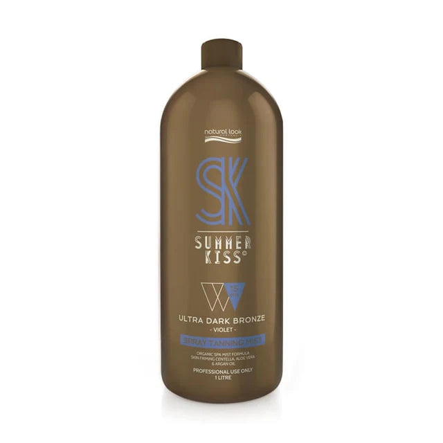Natural Look Summer Kiss Ultra Dark Bronze Spray Tanning Mist 15% DHA - Violet 1L Tanning Natural Look