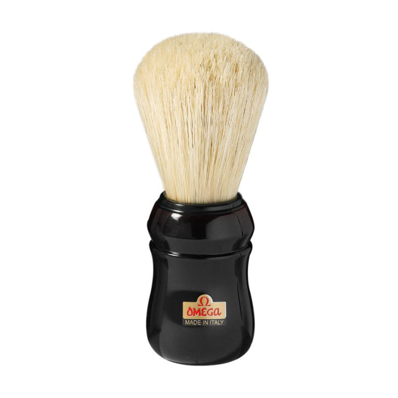Omega Boar Bristle Shaving Brush 10049 - Black Shaving Brushes Omega