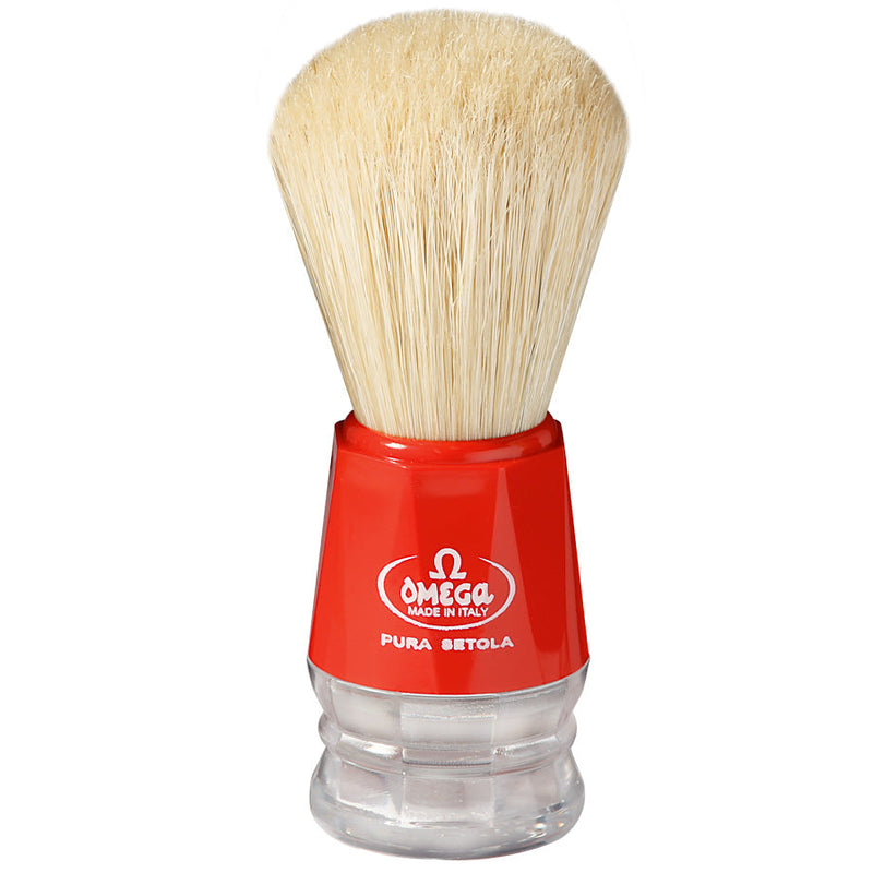 Omega Shaving Brush 10018 - Red Shaving Brushes Omega