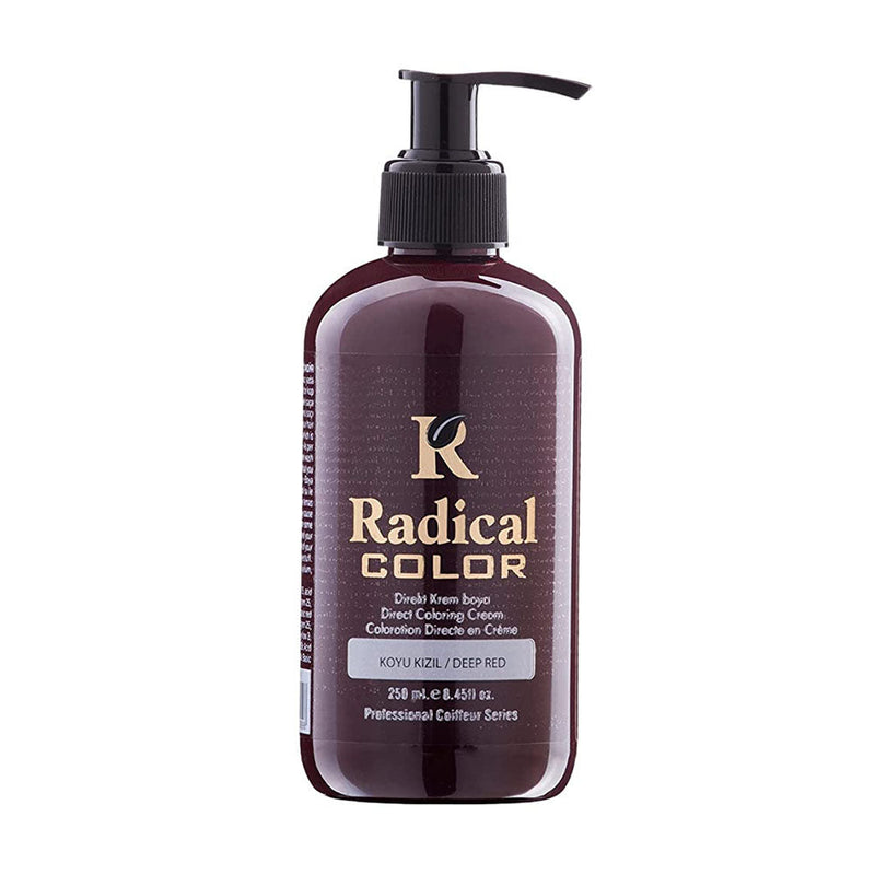 Radical Color Semi Permanent Hair Colour Deep Red 250ml Retail Radical