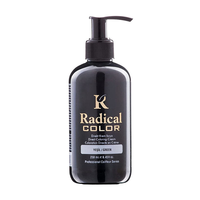Radical Color Semi Permanent Hair Colour Green 250ml Retail Radical