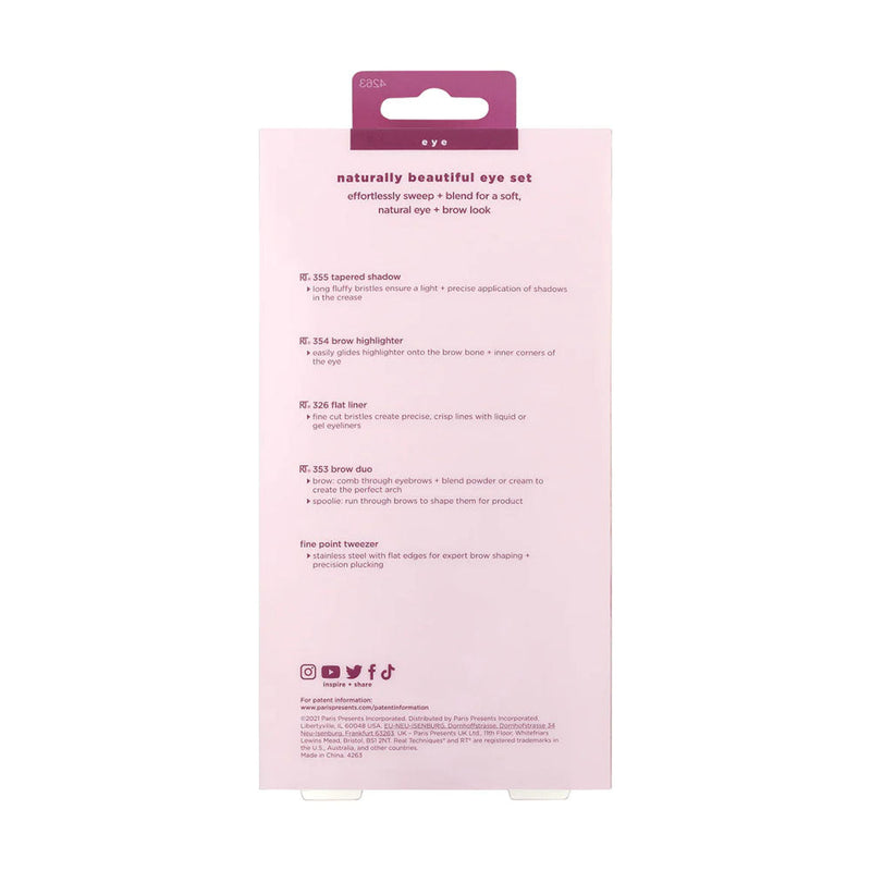 Real Techniques Naturally Beautiful Eye Brush Set Retail Real Techniques