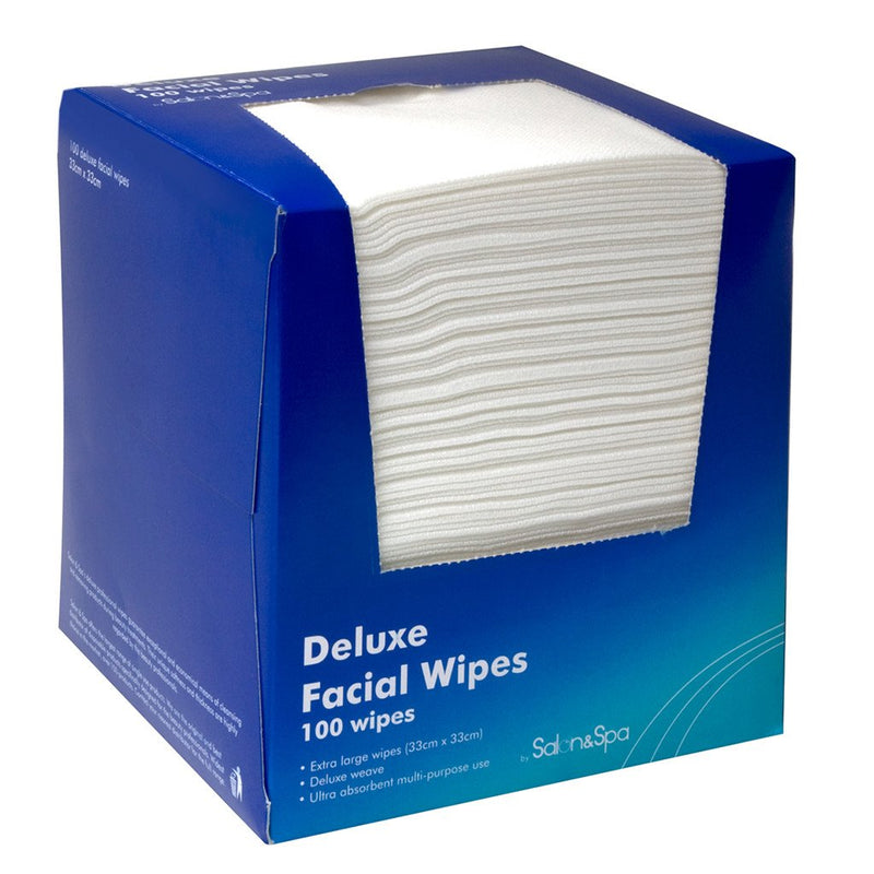 Salon and Spa Deluxe Facial Wipes 6x 100pk (600 Wipes) Retail Salon and Spa