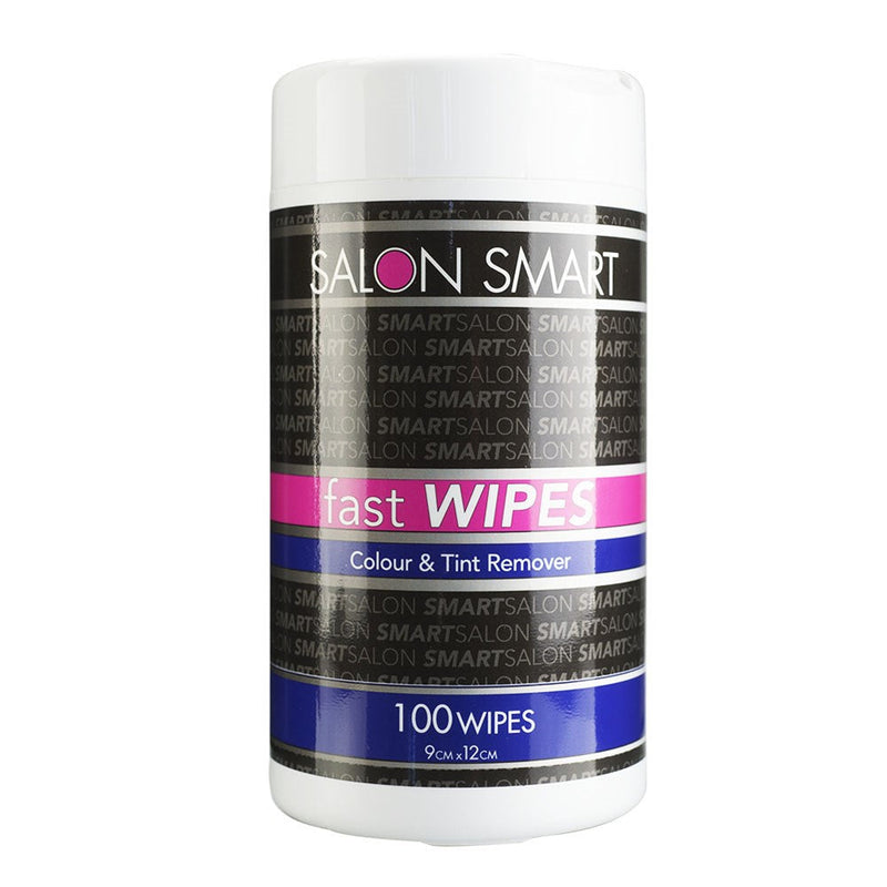 Salon Smart Fast Wipes Colour & Tint Remover 100 Wipes Retail Salon Smart
