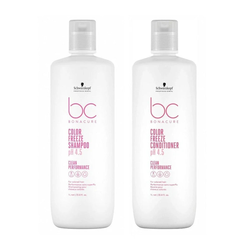 Schwarzkopf Bc Bonacure Clean Performance Ph 4.5 Color Freeze Shampoo & Conditioner 1L Duo Shampoo/Conditioner Schwarzkopf