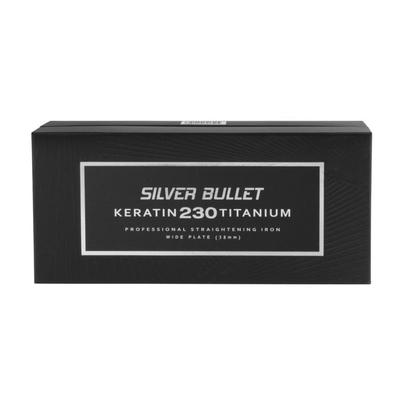 Silver Bullet Keratin 230 Titanium Hair Straightener 25mm Silver Hair Straightener Silver Bullet
