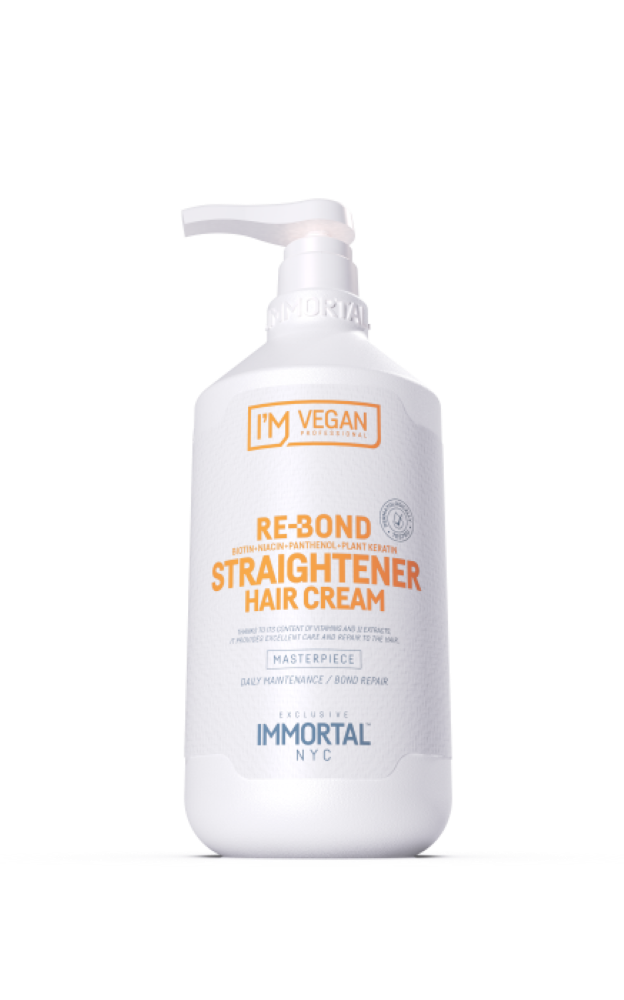 Immortal NYC I M Vegan Re-Bond Hair Straightener Cream Express Keratin 1L Keratin Kit Immortal
