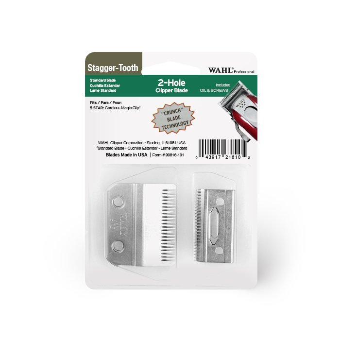 Wahl Magic Clip Cordless Stagger Tooth Blade Set Retail Wahl