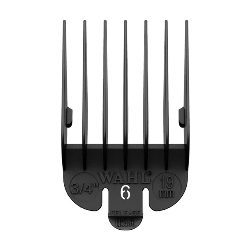 Wahl No. 6 Plastic Tab Attachment Comb 3/4inch Black Retail Wahl Australia