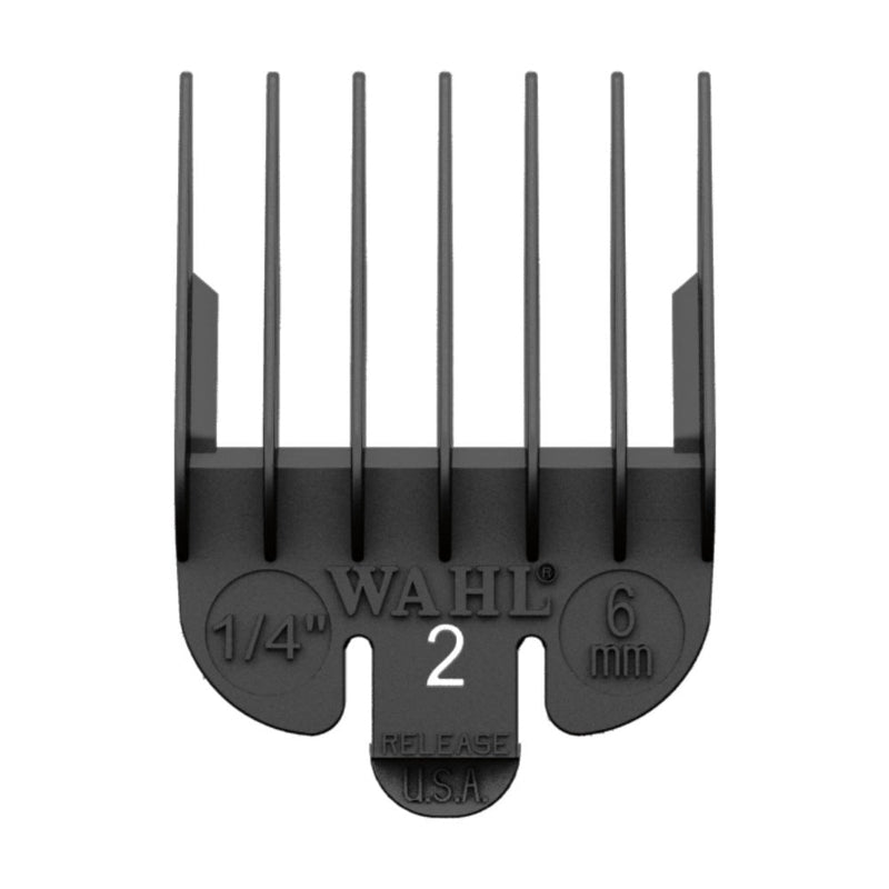 Wahl No. 2 Plastic Tab Attachment Comb 1/4inch Black Retail Wahl Australia