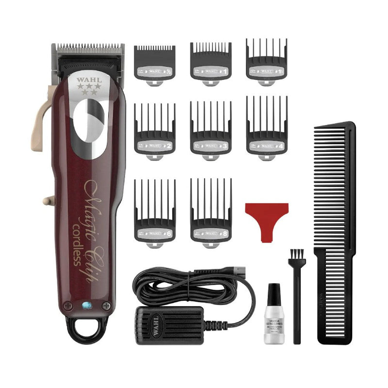 Wahl Magic Cordless Clipper Burgundy Clipper Wahl
