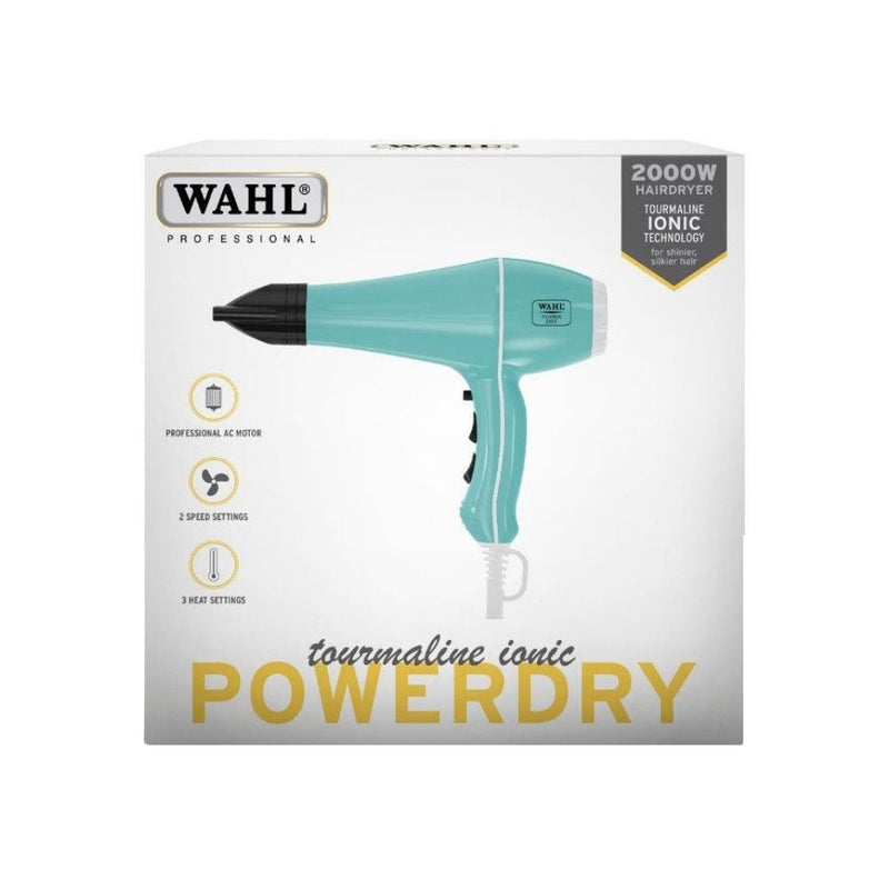 Wahl Power Dry Ionic Hair Dryer Aqua Hair Dryer Wahl