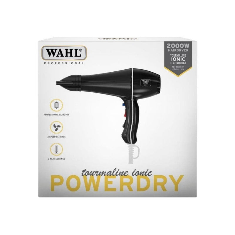 Wahl Power Dry Ionic Hair Dryer Black Hair Dryer Wahl Australia
