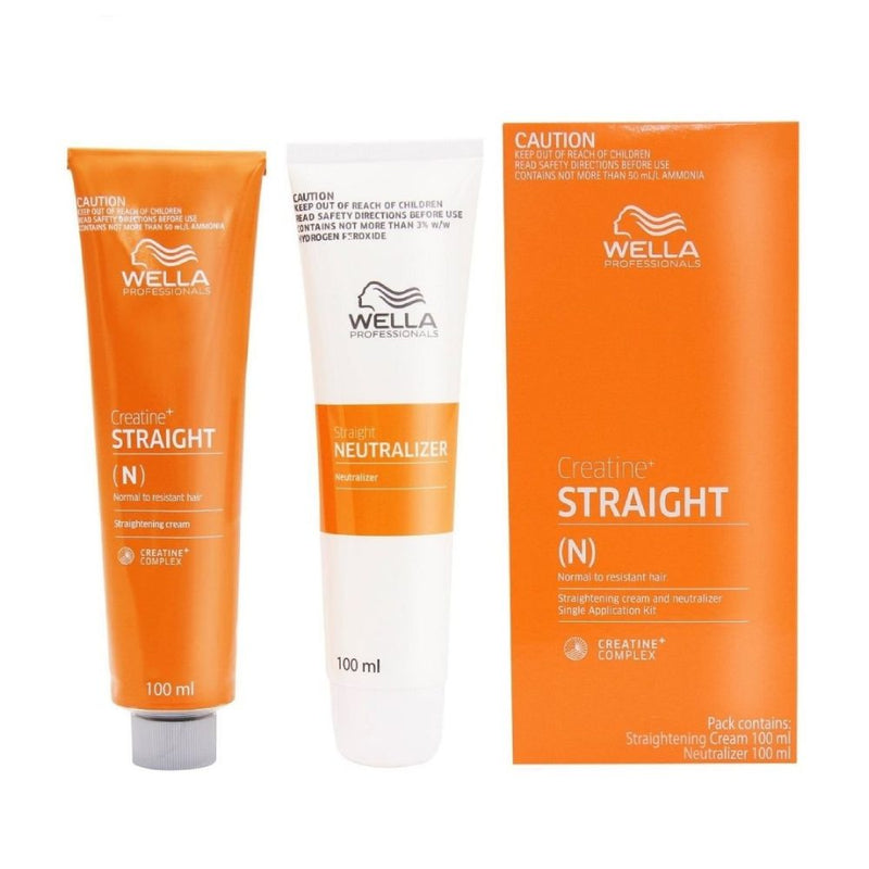 Wella Creatine+ Straight (N) Normal to Resistant Hair Straightening Cream 100ml Retail Wella
