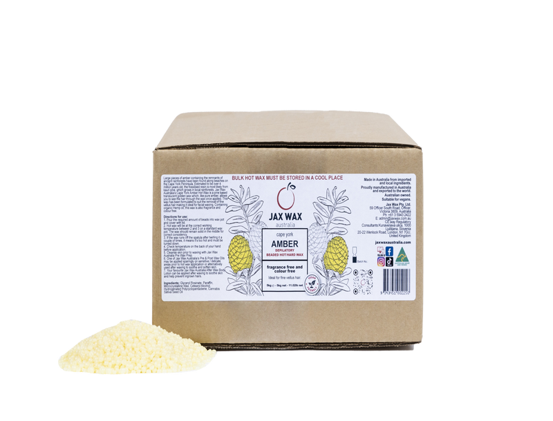 Jax Wax Cape York Amber Hot Wax Beads 5kg - Bulk Size Waxing Jax Wax