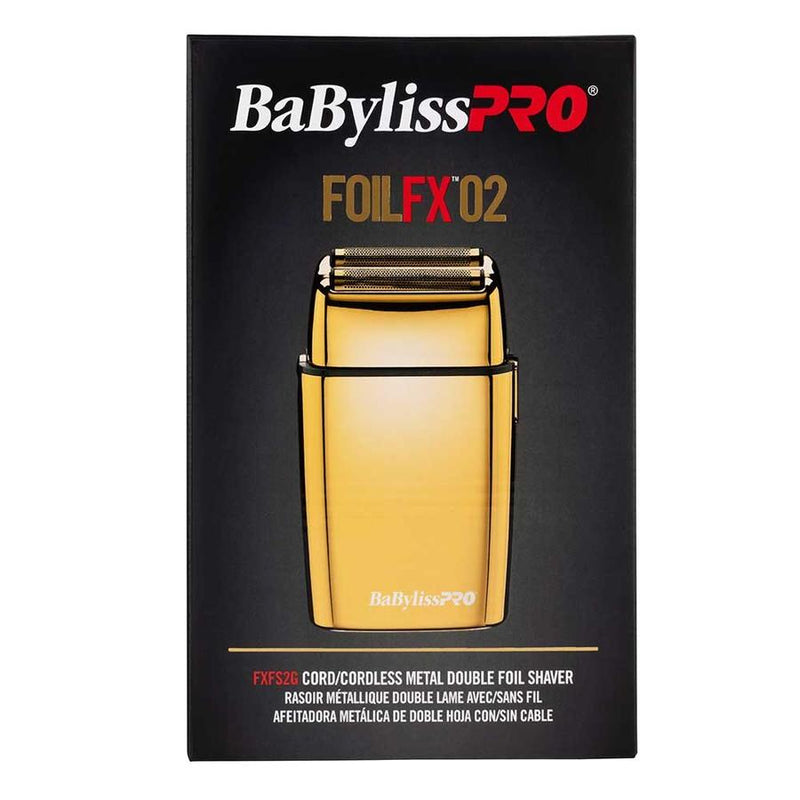 BaBylissPRO Double Foil FX02 Shaver Gold Foil Shaver BaBylissPRO