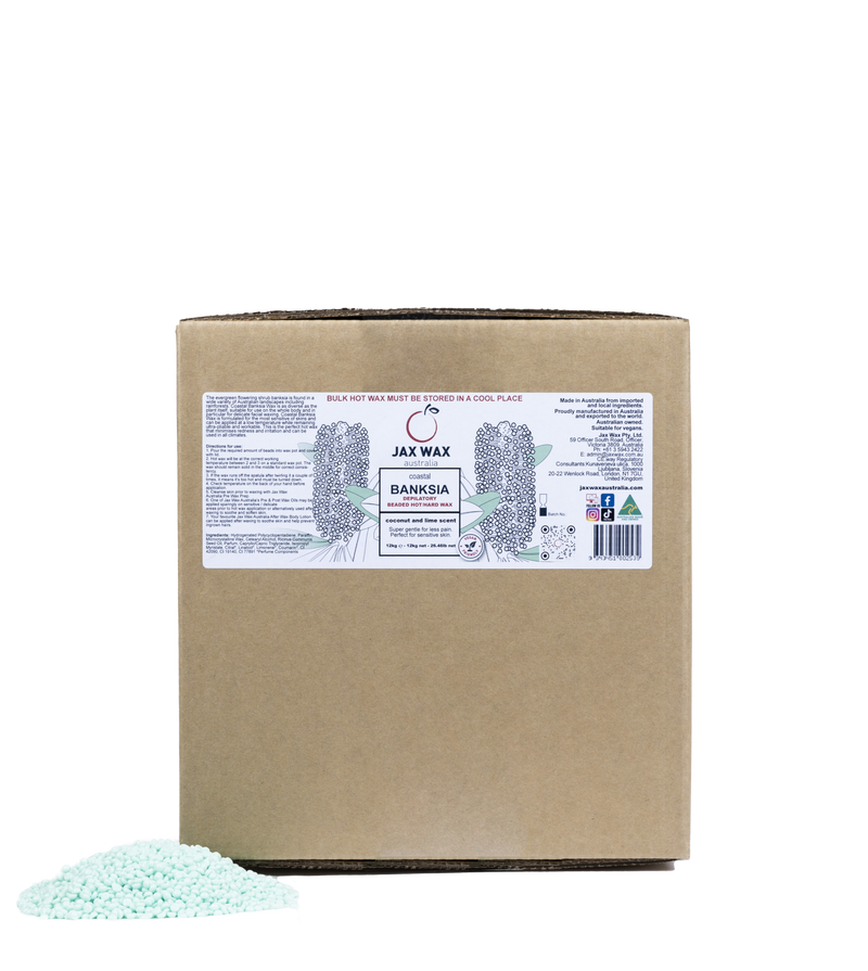 Jax Wax Coastal Banksia Hot Wax Beads 12kg - Bulk Size Waxing Jax Wax