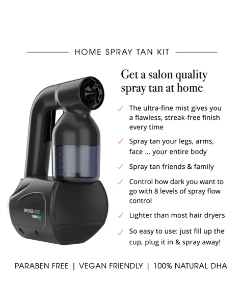 MineTan Bronze Babe Home Spray Tan Kit - Black Tanning Kit MineTan