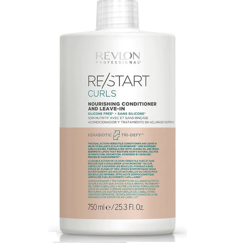 Revlon Restart Curls Nourishing Conditioner & Leave-In 750ml Hair And Beauty Kingdom