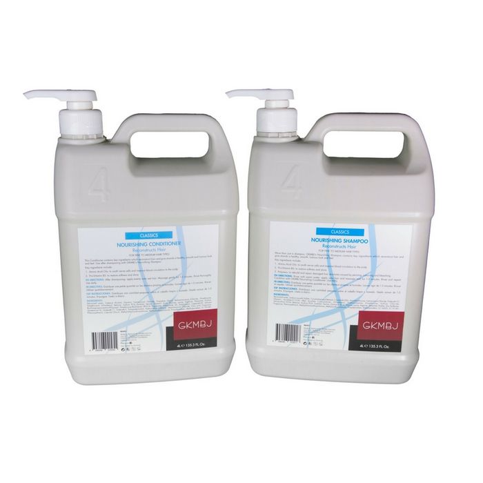 GKMBJ Nourishing Shampoo & Conditioner 4L Duo with Pump Retail GKMBJ