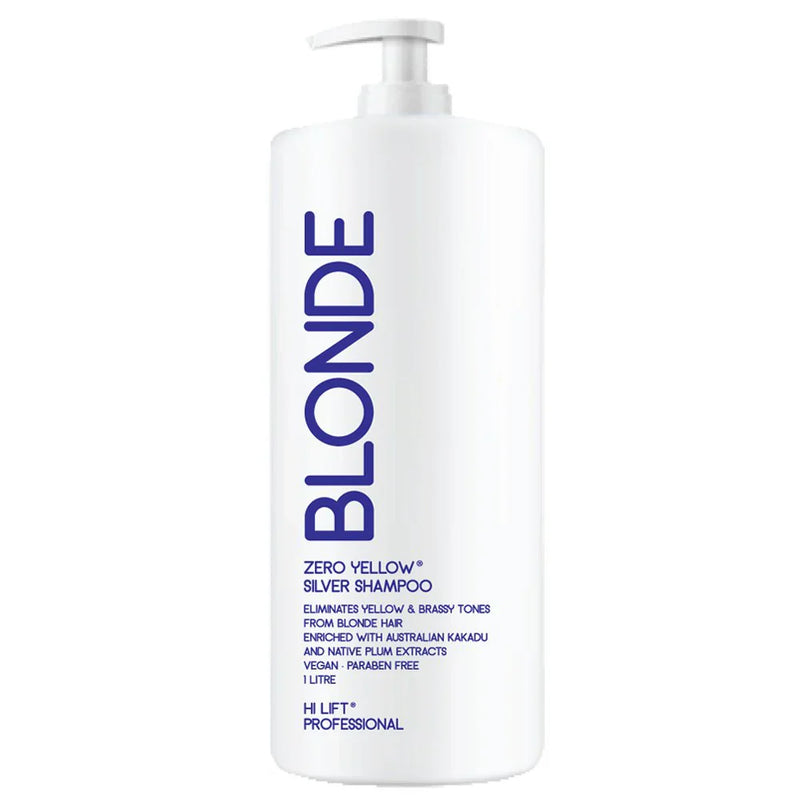 Hi Lift Blonde Zero Yellow Silver Shampoo 1L Retail Hi Lift