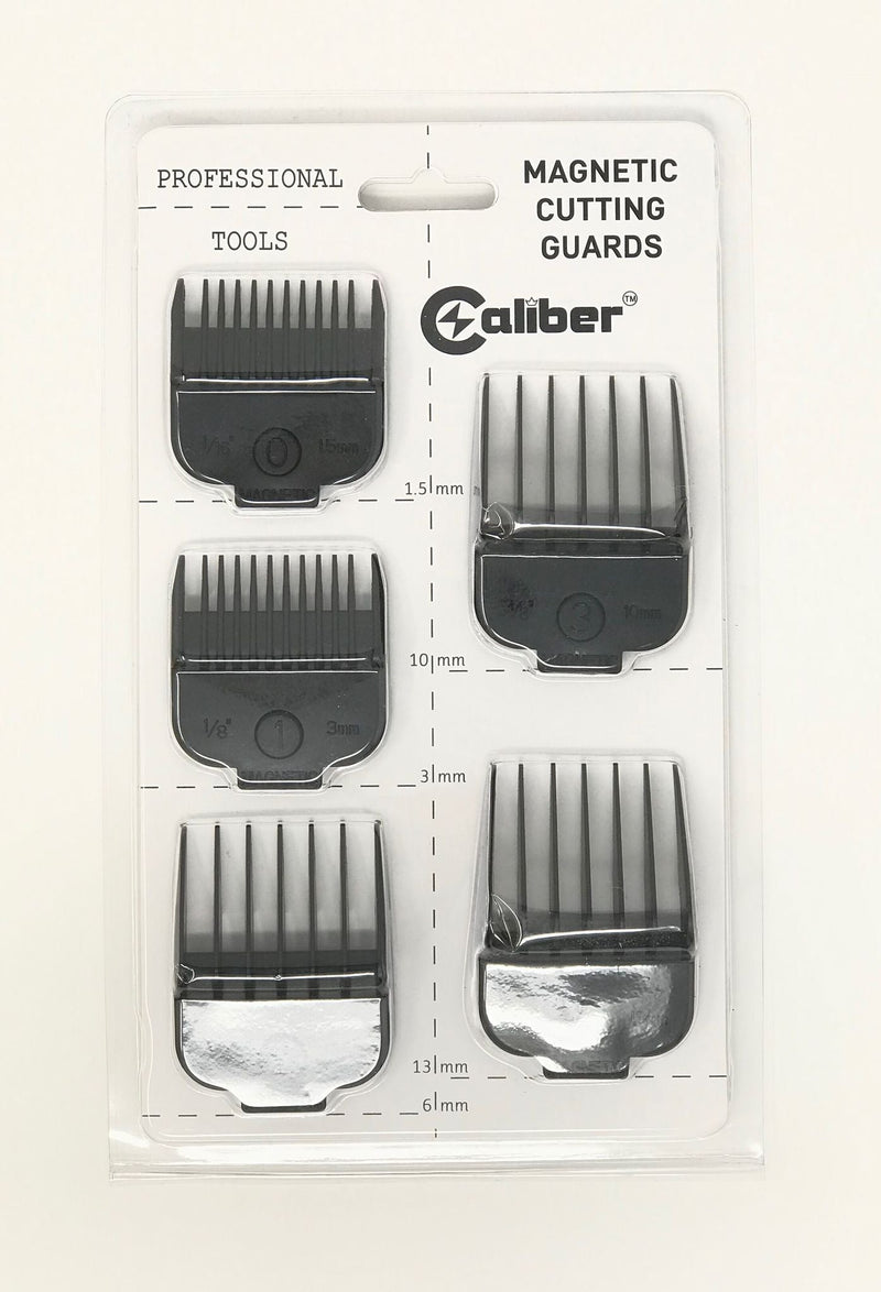 Caliber Magnetic Cutting Guards 5pk Clipper/Trimmer Accessories Caliber