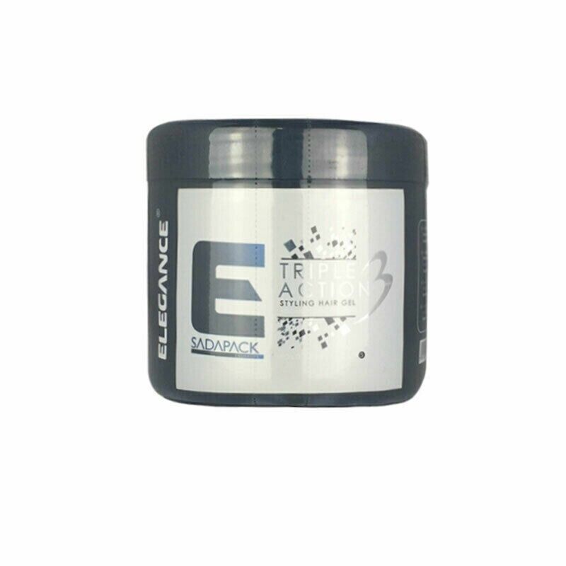 Elegance Triple Action Hair Gel Silver 500ml Elegance