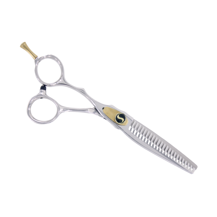 Sensei GSC 23 Tooth Seamless Blending Left Handed Professional Offset Thinning Scissor With Free Case Retail SENSEI SHEAR SYSTEMS