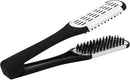 Bob Straightening V Brush Vented Black and White Hair Brush Bob