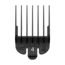 Wahl No. 4 Plastic Tab Attachment Comb 1/2inch Black Retail Wahl