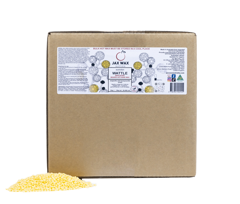 Jax Wax Australian Wattle Hot Wax Beads 12kg - Bulk Size Waxing Jax Wax